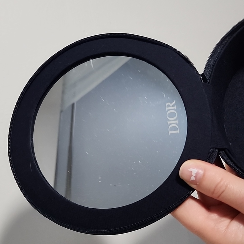 Dior Midnight Blue Circular Vanity Case Nwot - Picture 6 of 7